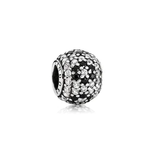 (Bild für) PANDORA Shimmering Blossom, schwarzer kristallklarer Cz-Charm - 791170NCK