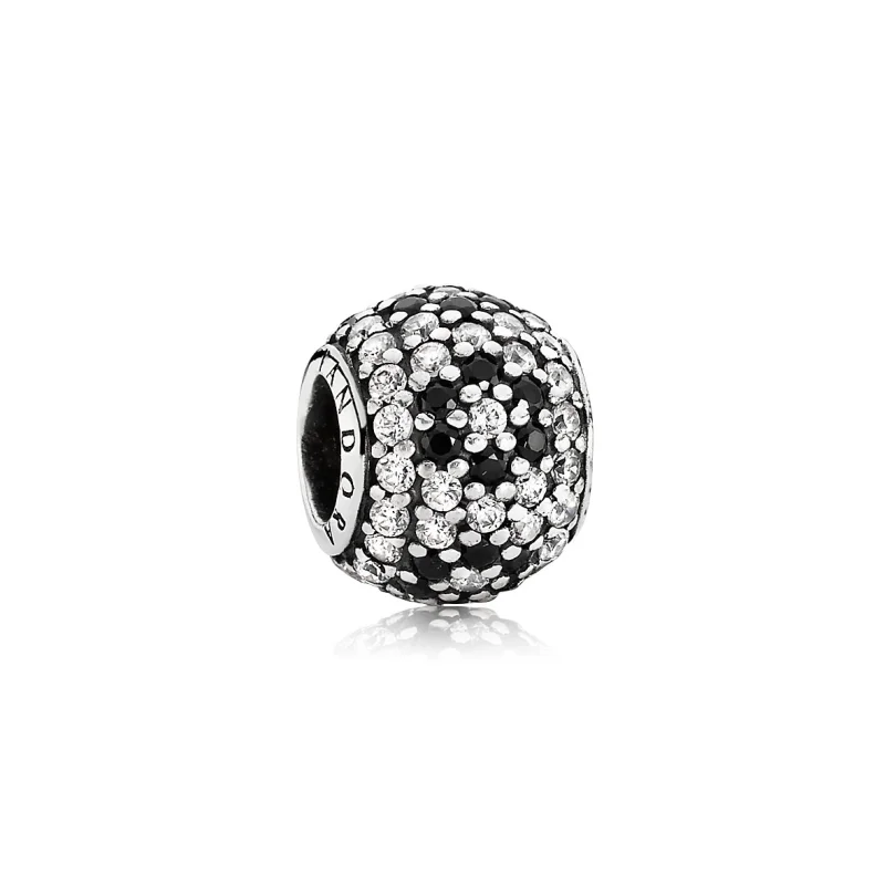 (Bild für) PANDORA Shimmering Blossom, schwarzer kristallklarer Cz-Charm - 791170NCK