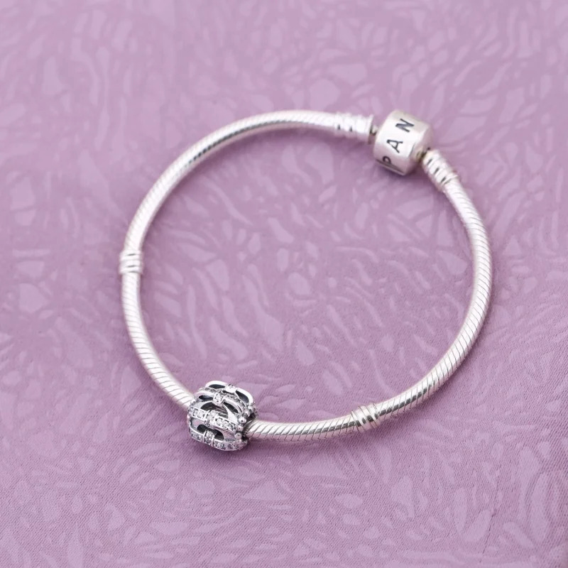 (Bild für) PANDORA Shimmering Sentiments Openwork Silber Charm - 791779CZ - Ansicht 2