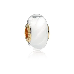 (Bild für) PANDORA Shine White Waves Muranoglas-Charm - 767160