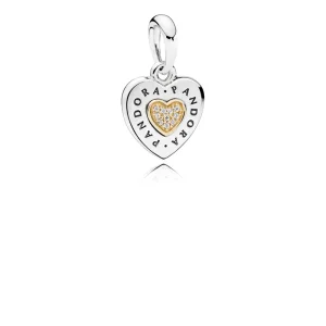 (Bild für) PANDORA Signature Herzanhänger 796232CZ - 796232CZ