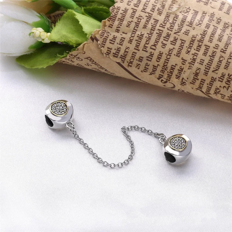 (Bild für) PANDORA Signature Sicherheitskette, klare CZ - 796269CZ - Ansicht 2
