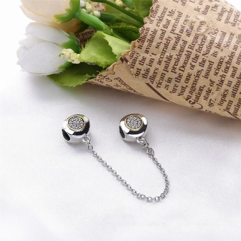 (Bild für) PANDORA Signature Sicherheitskette, klare CZ - 796269CZ - Ansicht 3