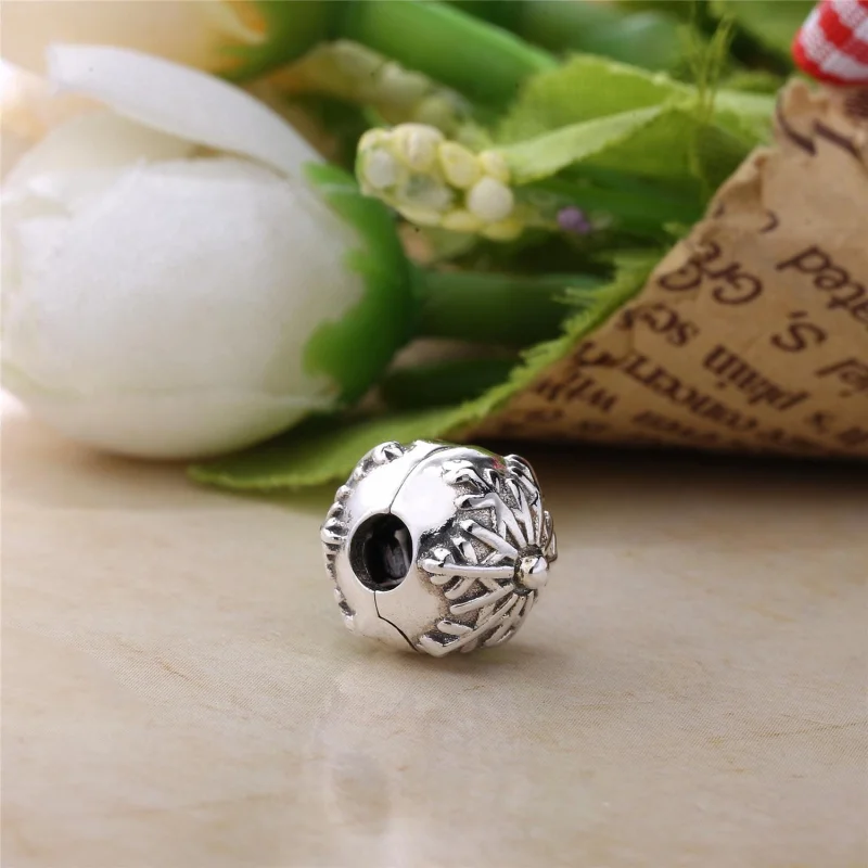 (Bild für) Pandora-Silber-Schneeflocken-Clip-Charm - 791232A - Ansicht 3