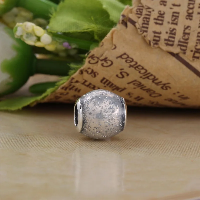 (Bild für) PANDORA Silberner Glitzerkugel-Charm 796327EN144 - 796327EN144 - Ansicht 2