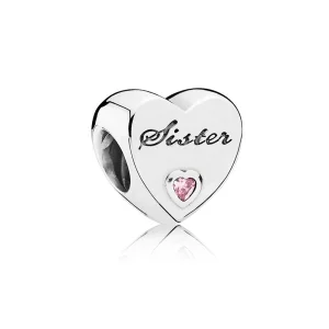(Bild für) PANDORA Sister's Love Charm - 791946PCZ