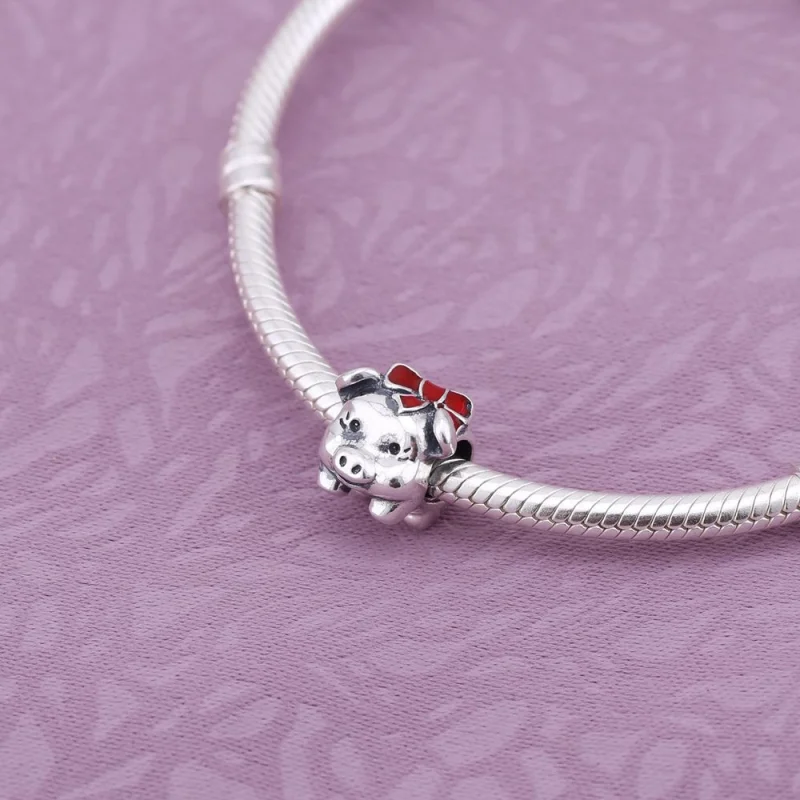 (Bild für) PANDORA Sparschwein-Charm - 791809ENMX - Ansicht 2