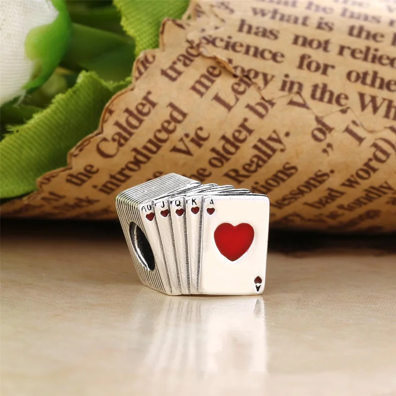 (Bild für) PANDORA Spielkarten-Charm, rote und schwarze Emaille - 797195EN09 - Ansicht 2