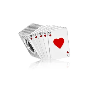 (Bild für) PANDORA Spielkarten-Charm, rote und schwarze Emaille - 797195EN09