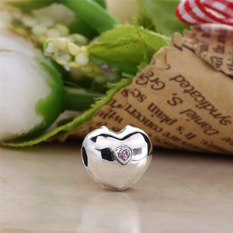(Bild für) PANDORA Steady Heart Clip, Pink CZ - 791981PCZ - Ansicht 2