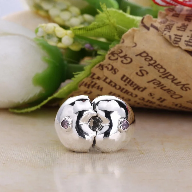 (Bild für) PANDORA Steady Heart Clip, Pink CZ - 791981PCZ - Ansicht 4