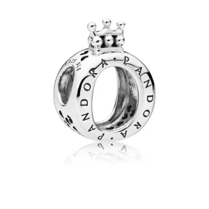 (Bild für) PANDORA Sterling Silber „O“-Kronen-Charm - 797401
