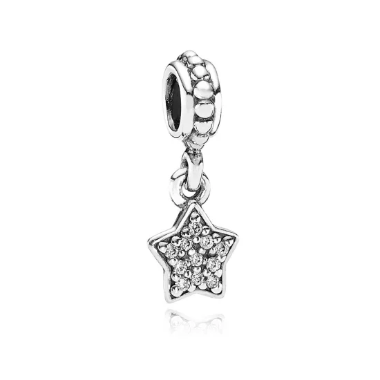 (Bild für) PANDORA Stern-Pavé-Anhänger-Charm - 791024CZ