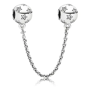 (Bild für) PANDORA Stern Silber Sicherheitskette - 791782CZ