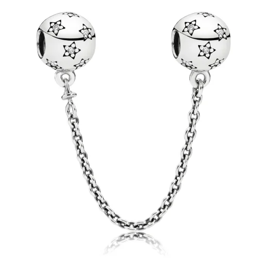 (Bild für) PANDORA Stern Silber Sicherheitskette - 791782CZ