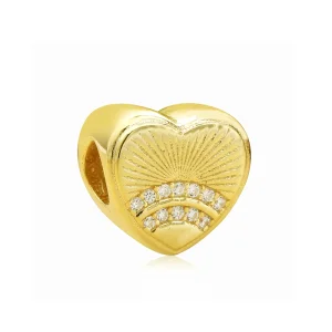 (Bild für) PANDORA Sunshine Heart Charm, PANDORA Shine™ & Clear CZ - PX00330-1