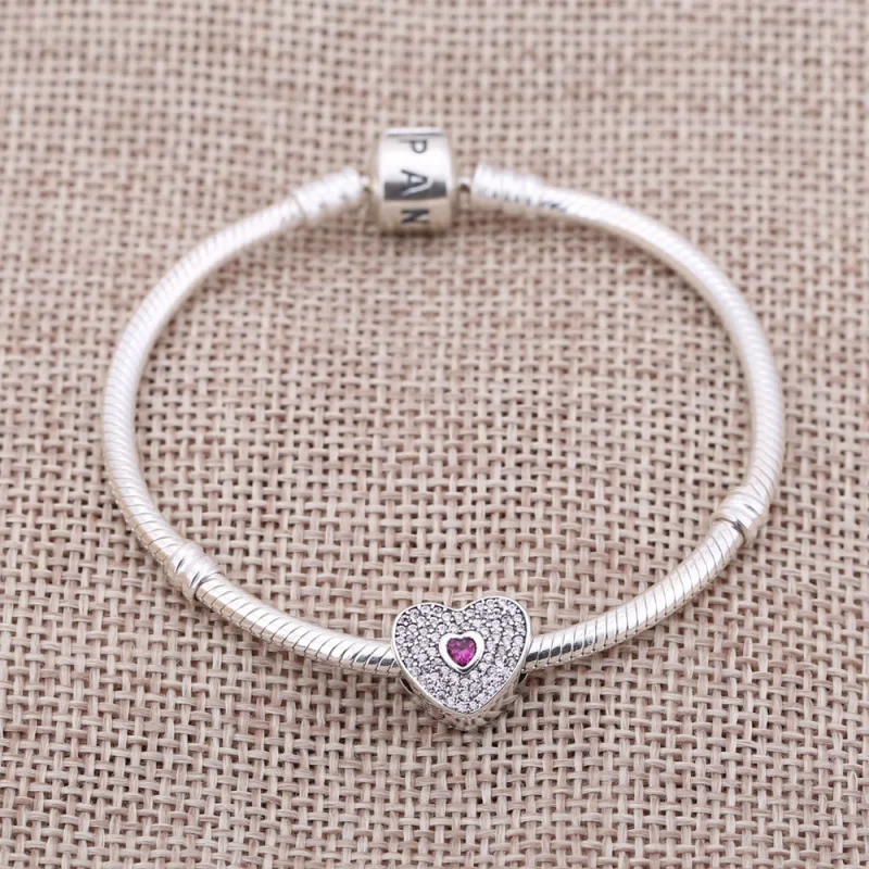 (Bild für) PANDORA Sweet Heart Charm - 791555CZS - Ansicht 3