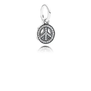 (Bild für) PANDORA Symbol des Friedens, klarer CZ-Anhänger - 791308CZ