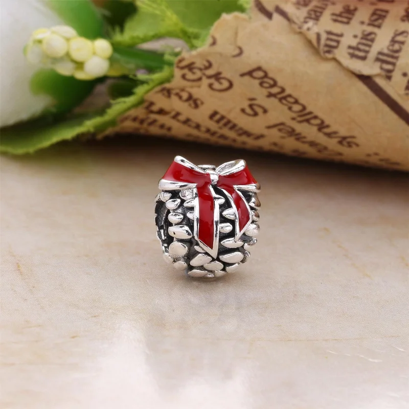 (Bild für) PANDORA Tannenzapfen-Charm, rote Emaille - 791237EN39 - Ansicht 2