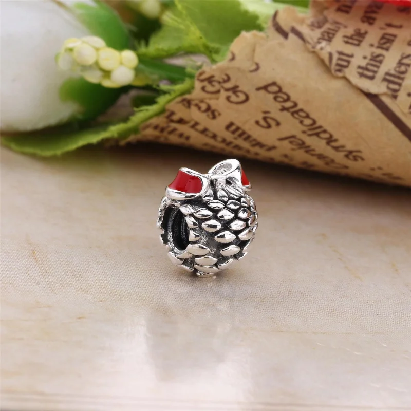 (Bild für) PANDORA Tannenzapfen-Charm, rote Emaille - 791237EN39 - Ansicht 4