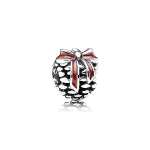 (Bild für) PANDORA Tannenzapfen-Charm, rote Emaille - 791237EN39
