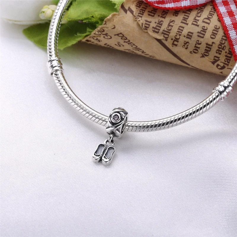 (Bild für) PANDORA Tänzerschuhe Dangle, rosa cz - 790520PCZ - Ansicht 3