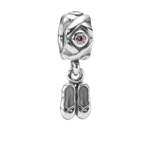(Bild für) PANDORA Tänzerschuhe Dangle, rosa cz - 790520PCZ