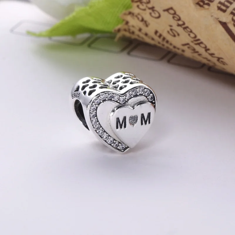 (Bild für) PANDORA Tribute to Mom, Charm mit klarem CZ - 792070CZ - Ansicht 3