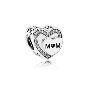 (Bild für) PANDORA Tribute to Mom, Charm mit klarem CZ - 792070CZ