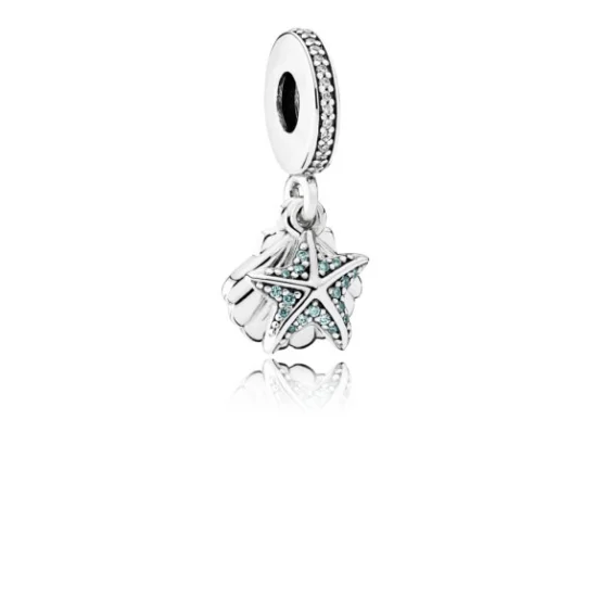 (Bild für) PANDORA Tropischer Seestern- und Muschelanhänger-Charm - 792076CZF