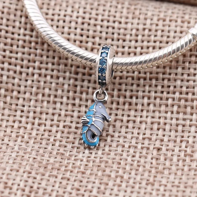 (Bild für) PANDORA Tropisches Seepferdchen-Anhänger-Charm - 791311MCZ - Ansicht 2