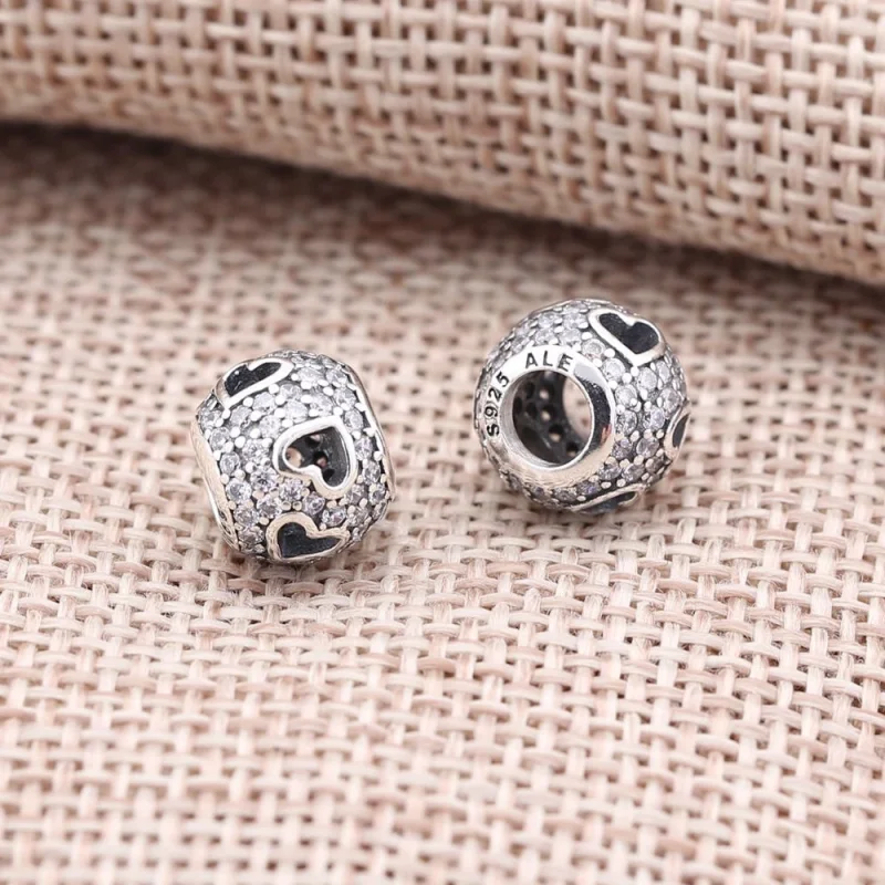 (Bild für) PANDORA Tumbling Hearts Charm - 791426CZ - Ansicht 2