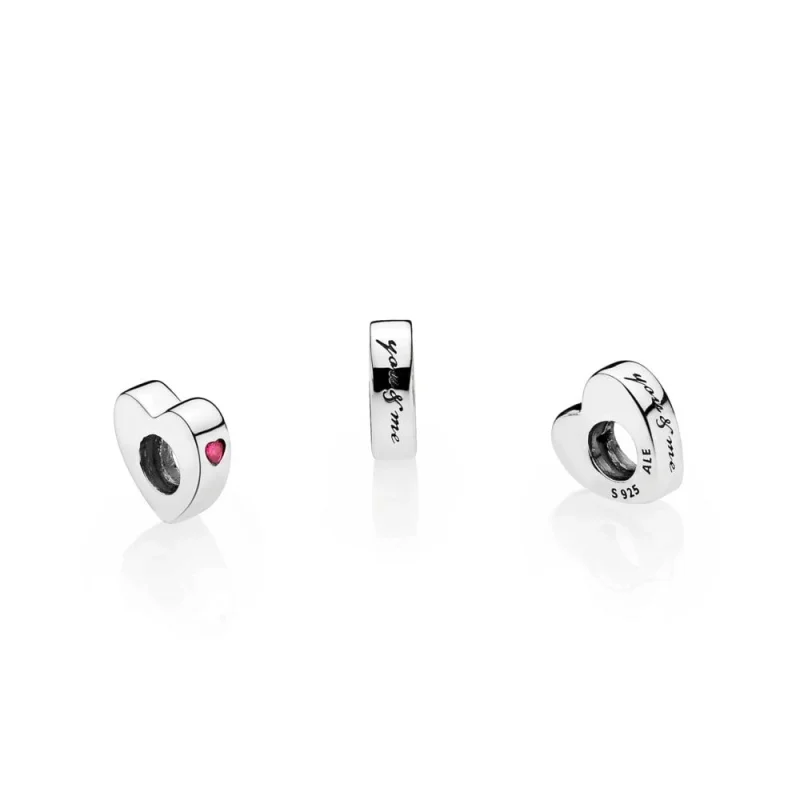 (Bild für) PANDORA Two Hearts Spacer, klare CZ - 796559CZR - Ansicht 3