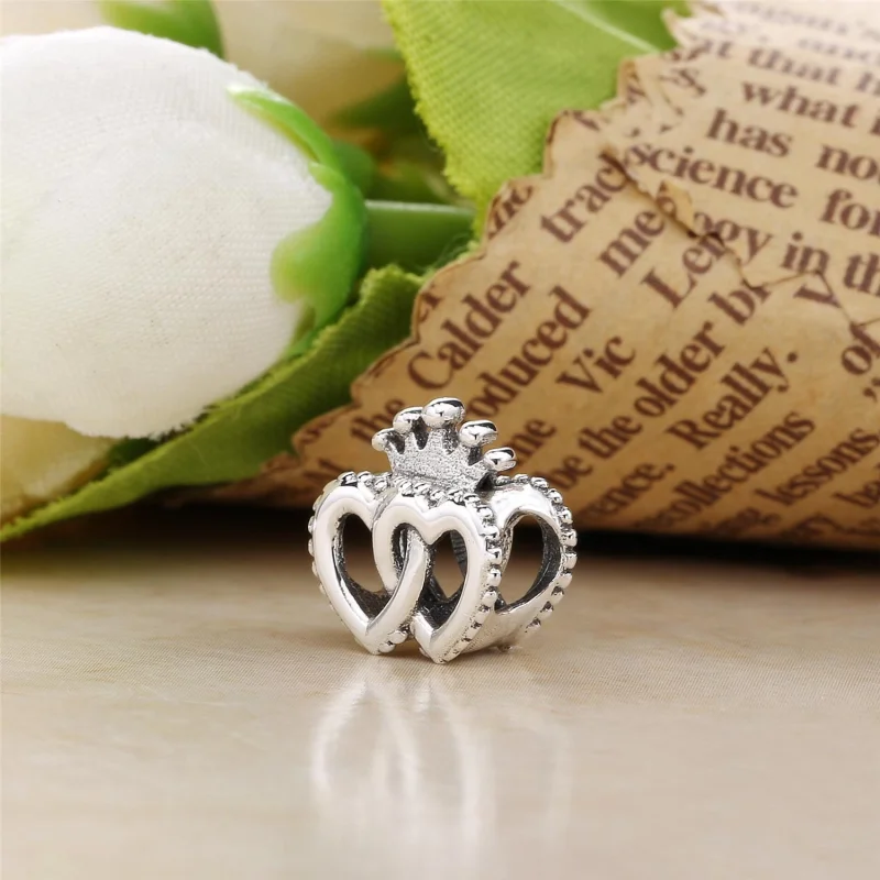 (Bild für) PANDORA United Regal Hearts Charm - 797670 - Ansicht 3