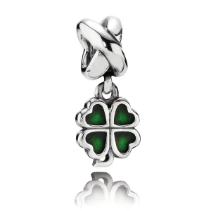 (Bild für) PANDORA Vierblättriges Kleeblatt-Anhänger-Charm - 790572EN25