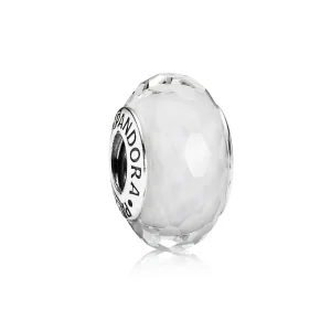 (Bild für) PANDORA Weiße facettierte Murano-Perle - 791070