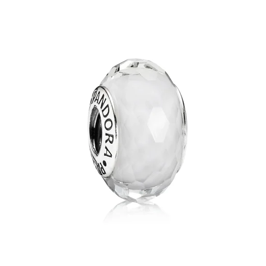 (Bild für) PANDORA Weiße facettierte Murano-Perle - 791070