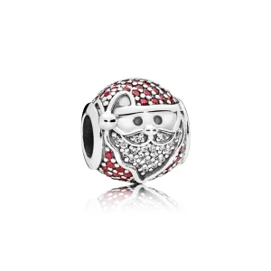 (Bild für) PANDORA Weihnachtsmann-Kopf-Charm - 796385CZR