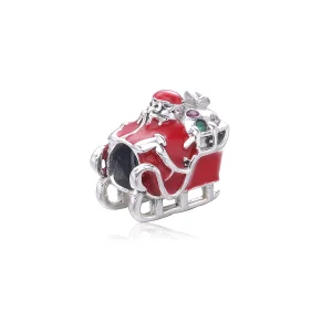 (Bild für) PANDORA Weihnachtsmann und Schlitten Charm - PD0098-1G