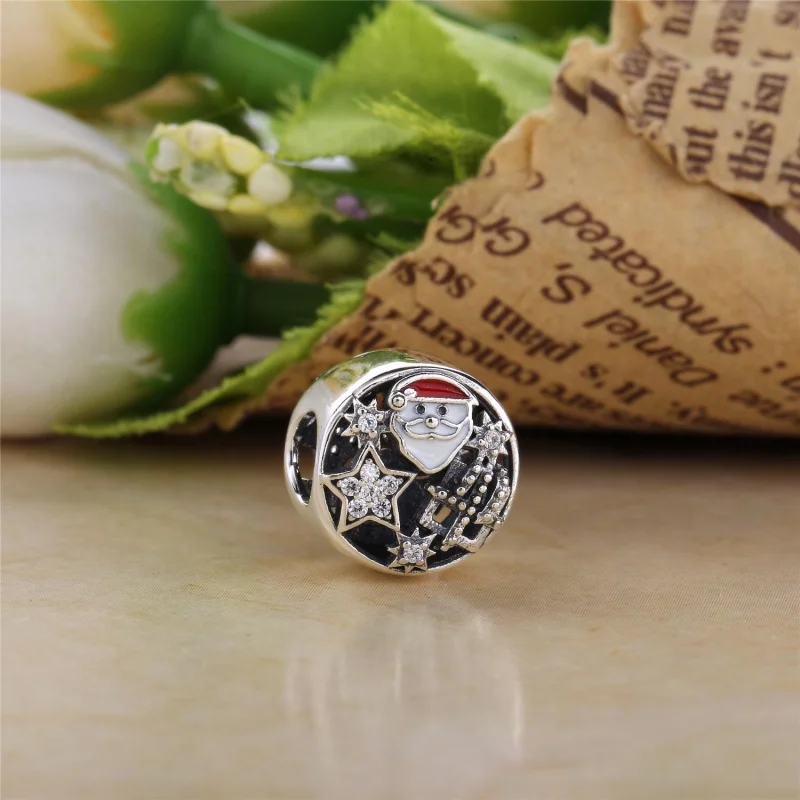 (Bild für) PANDORA Weihnachtsmann und Sterne Charm - 796364CZ - Ansicht 2