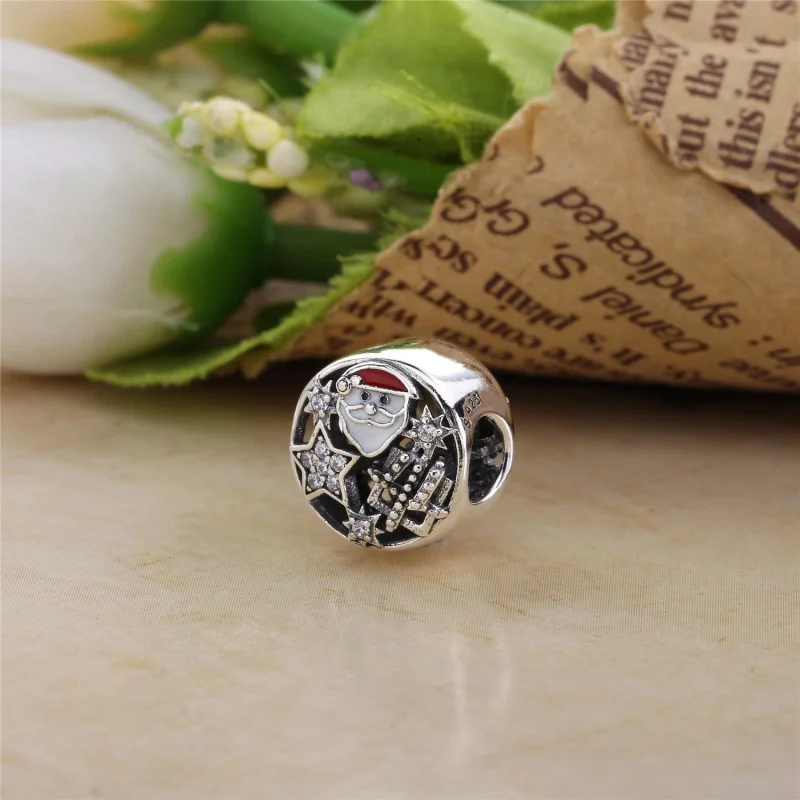 (Bild für) PANDORA Weihnachtsmann und Sterne Charm - 796364CZ - Ansicht 3