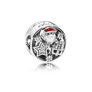 (Bild für) PANDORA Weihnachtsmann und Sterne Charm - 796364CZ