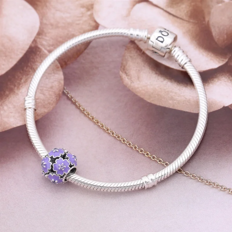 (Bild für) PANDORA White Primrose Meadow Charm - 791488EN12 - Ansicht 3