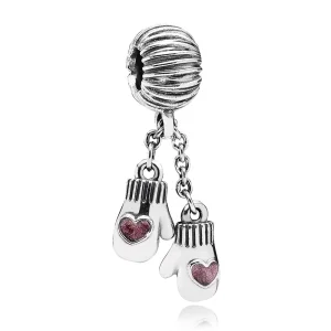 (Bild für) PANDORA Winter Fäustlinge Anhänger, rosa Emaille - 791181EN46