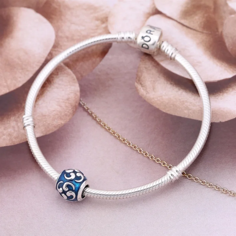 (Bild für) PANDORA Zen, Türkis-Emaille-Charm - 790491EN08 - Ansicht 2