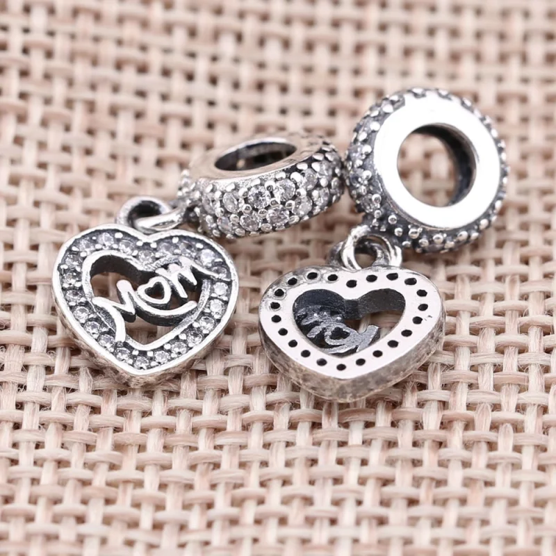 (Bild für) PANDORA Zentrum meines Herzens-Anhänger-Charms - 791521CZ - Ansicht 2