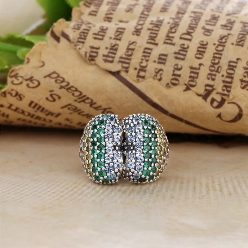 (Bild für) Pave Open My Heart Clip, PANDORA Mehrfarbig CZ - 797221NRPMX - Ansicht 4