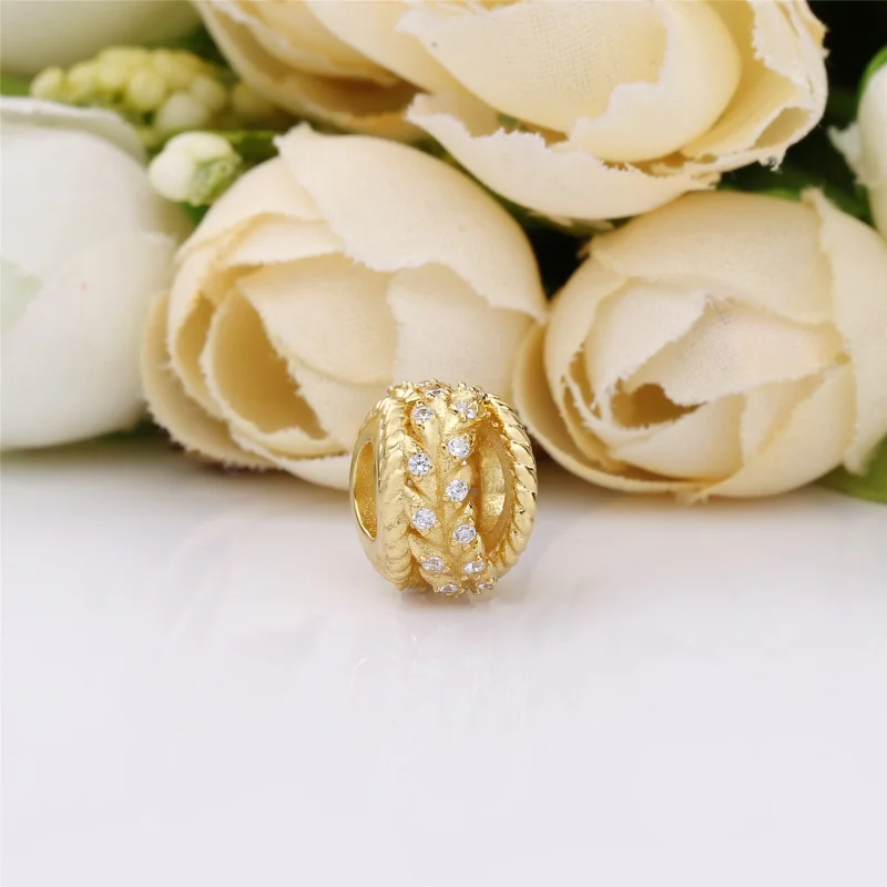(Bild für) Schillernder Kornwirbel-Charm, PANDORA Shine™ und klare CZ - 767597CZ - Ansicht 2