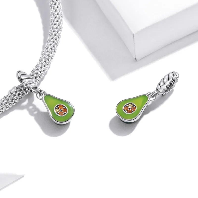 (Bild für) Avocado-Anhänger im Pandora-Stil - BSC472 - Ansicht 4