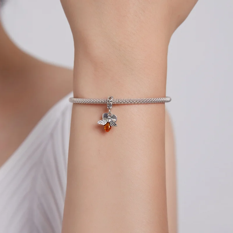 (Bild für) Baumelnde Bienen und Herzen im Pandora-Stil - BSC495 - Ansicht 5